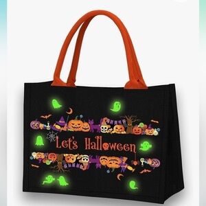*NEW* Let's Tote Halloween canvas candy tote bag